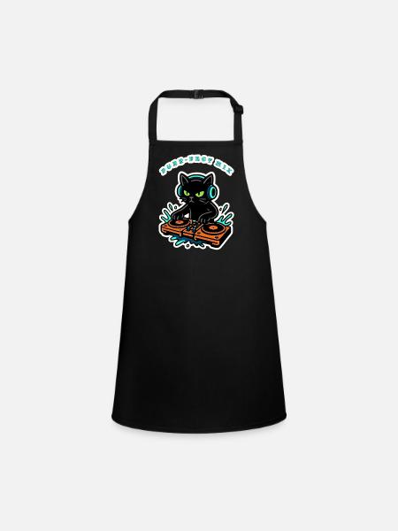 Purrfect Mix Kitty DJ - Tablier Enfant - noir - Devant