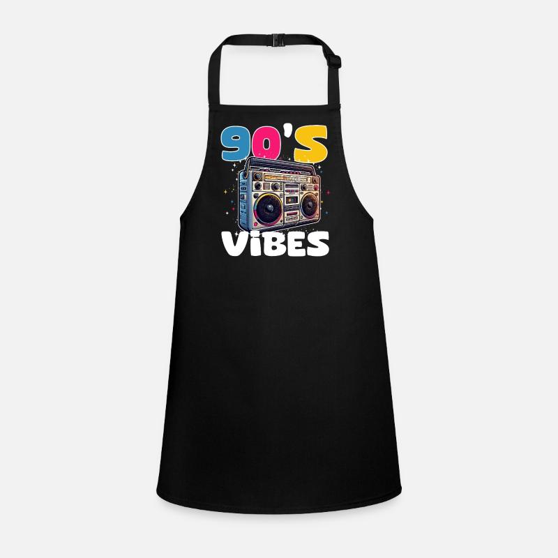 Vibes 90s Boombox rétro coloré Tablier Enfant