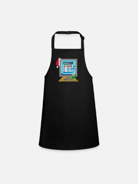 THE LIST - Children's Apron - black - Front