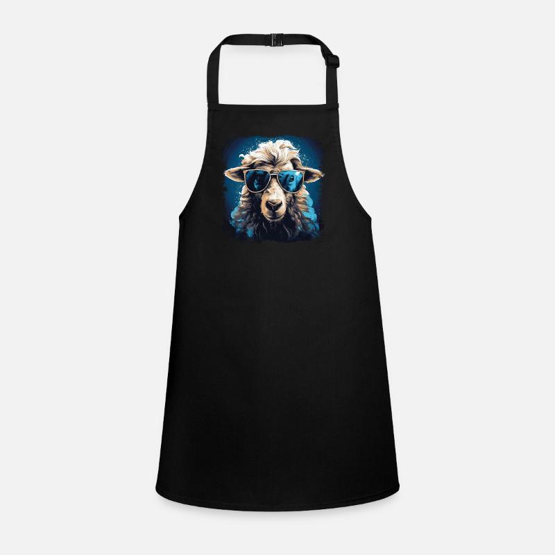 Cool sheep with sunglasses Children's Apron