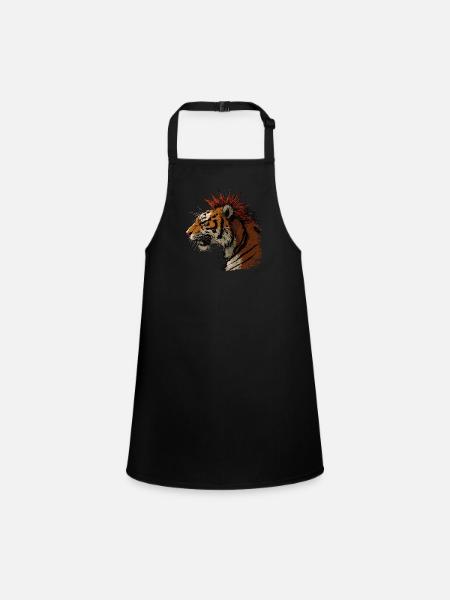 Tigerpunk - Tablier Enfant - noir - Devant