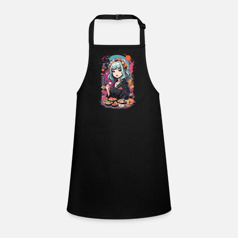 Anime Sushi e-Girl Goth Pastel Style Design Tablier Enfant