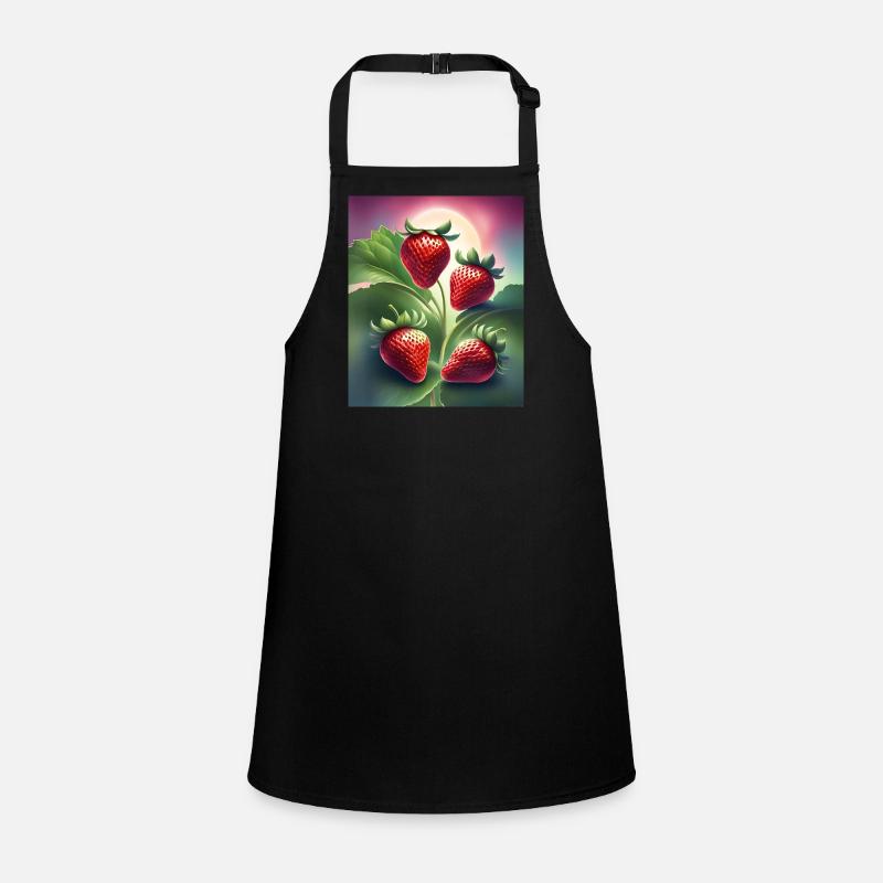 Vier leckere Erdbeeren Schürze für Kinder
