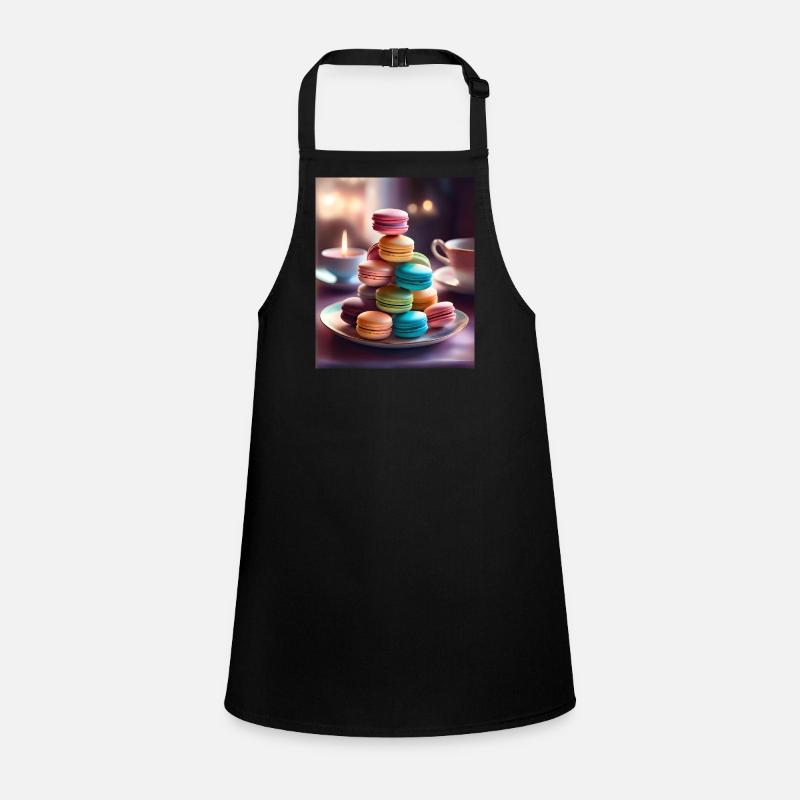 Leckere und bunte Macarons Schürze für Kinder