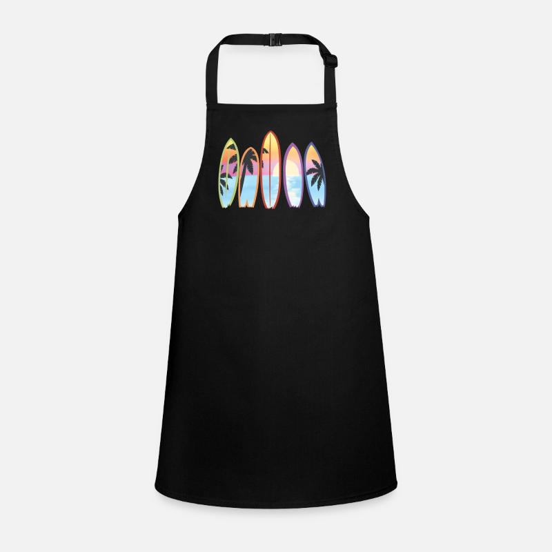 Surfboards Beach Graphic Surfboarding Surfboarder Children's Apron