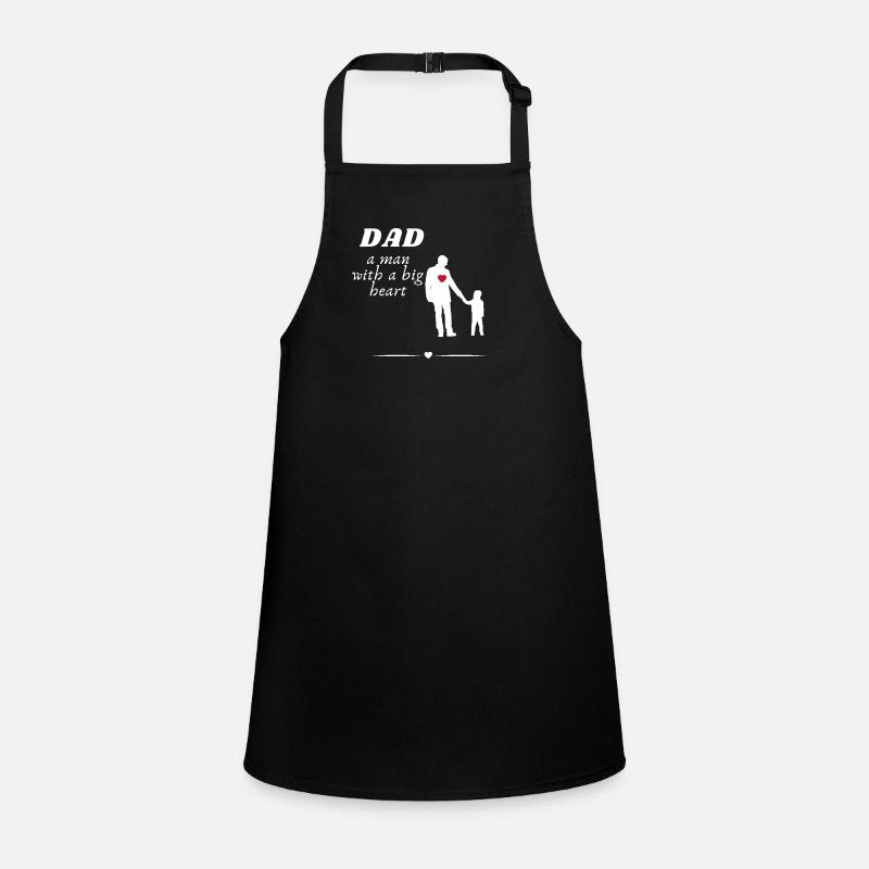 Dad the man with a big heart Children's Apron
