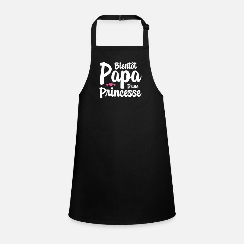 Bientôt Papa D'une Princesse Humour Cadeau Tablier Enfant