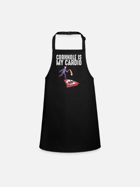 Pickleball Racket Pickle Ball I Dont Alway Play - Children's Apron - black - Front