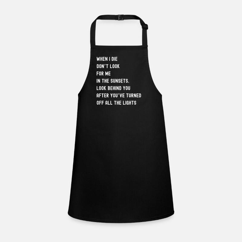 Wenn ich komisch sterbe Schürze für Kinder