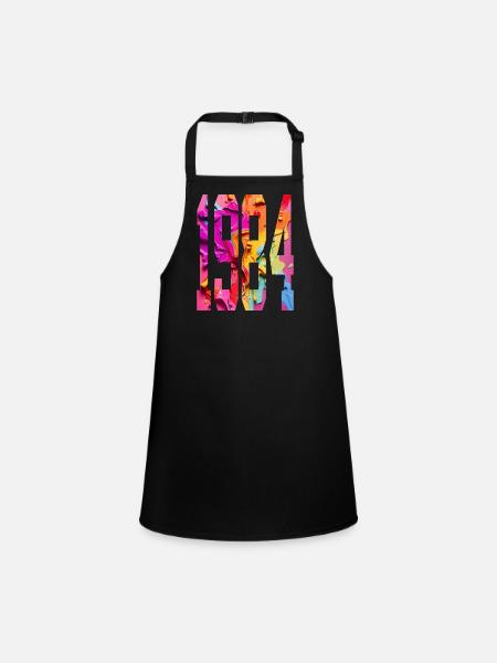 BUNT 42ND BIRTHDAY 1984 - Children's Apron - black - Front