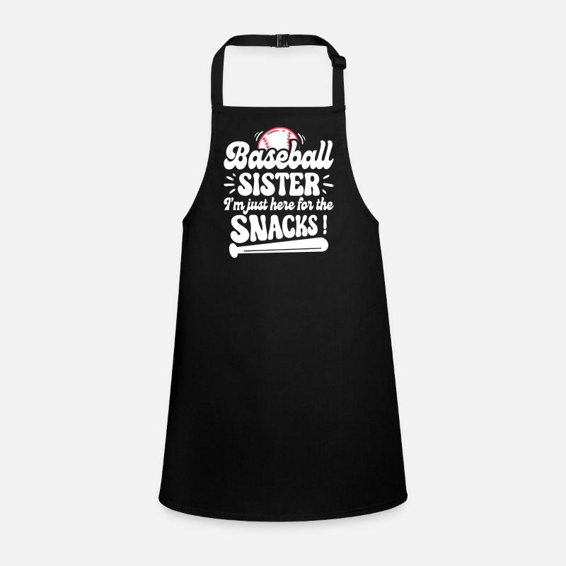 Humour Soeur Supporter Baseball Tablier Enfant