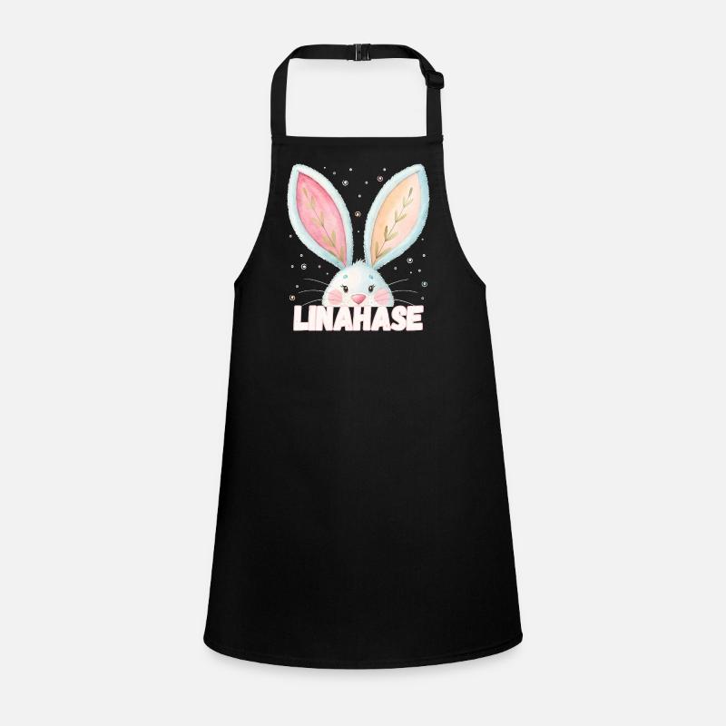 Name Lina Rabbit Linahase Pet Name Children's Apron