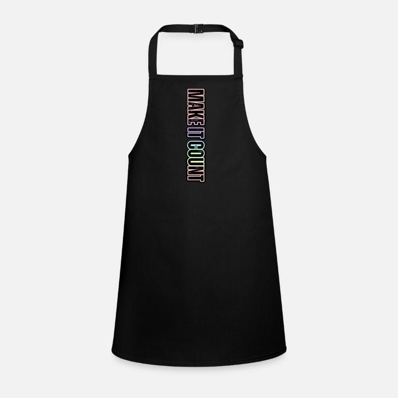 Every moment counts – pastel inscription Children's Apron