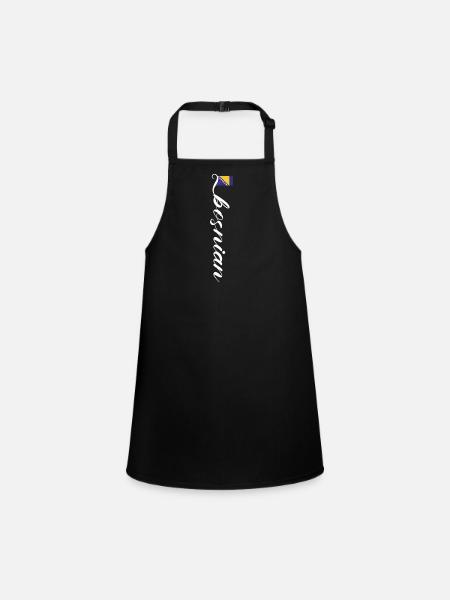 Bosnia and Herzegovina - Children's Apron - black - Front