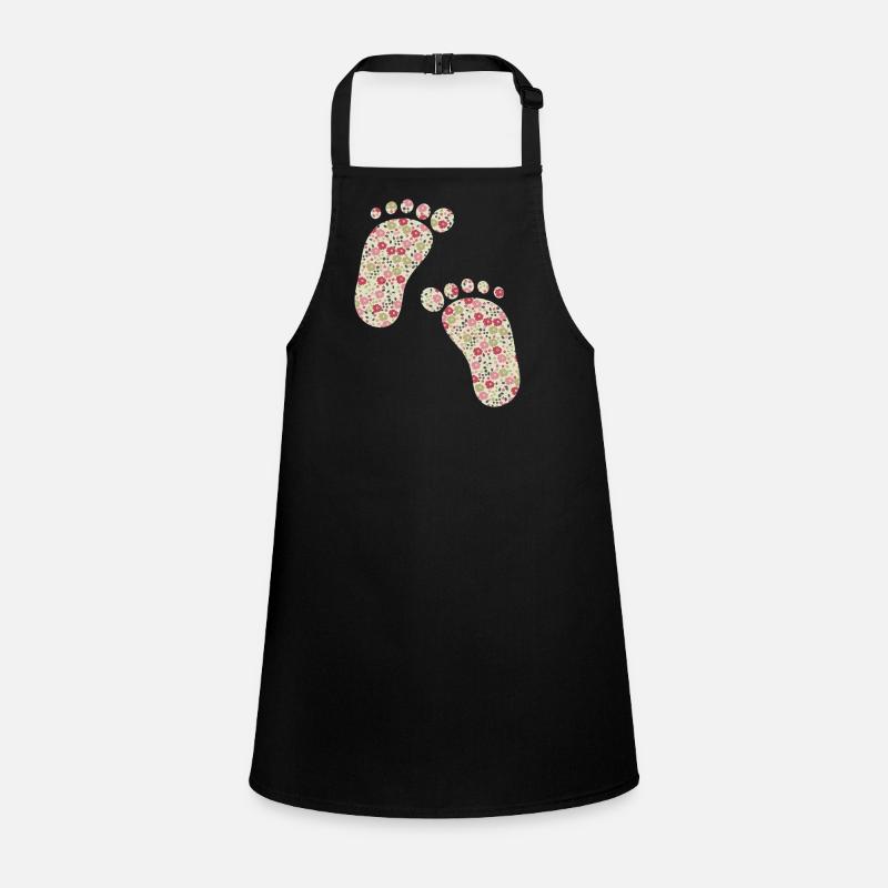 pink liberty footprints Children's Apron