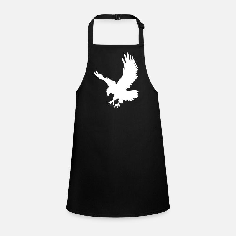 An eagle chasing its prey Children's Apron