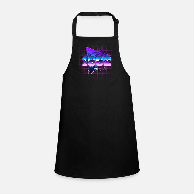 Retrowave Né en 1982 Tablier Enfant