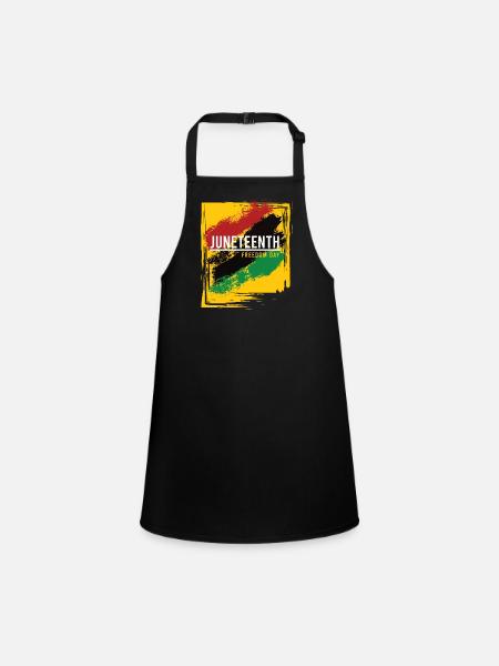 JUNETEENTH - FREEDOM DAY - Children's Apron - black - Front