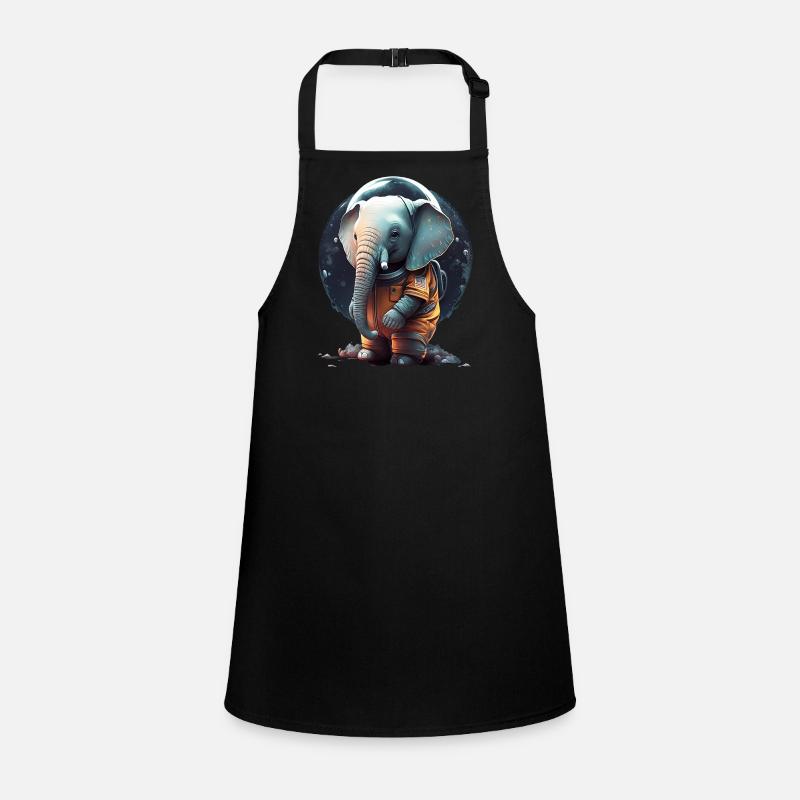 Cute elephant as astronaut Children's Apron