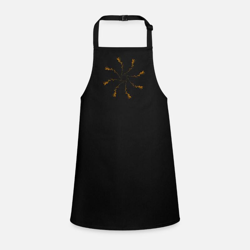 Firework pixel gyroscopic wind turbine Children's Apron