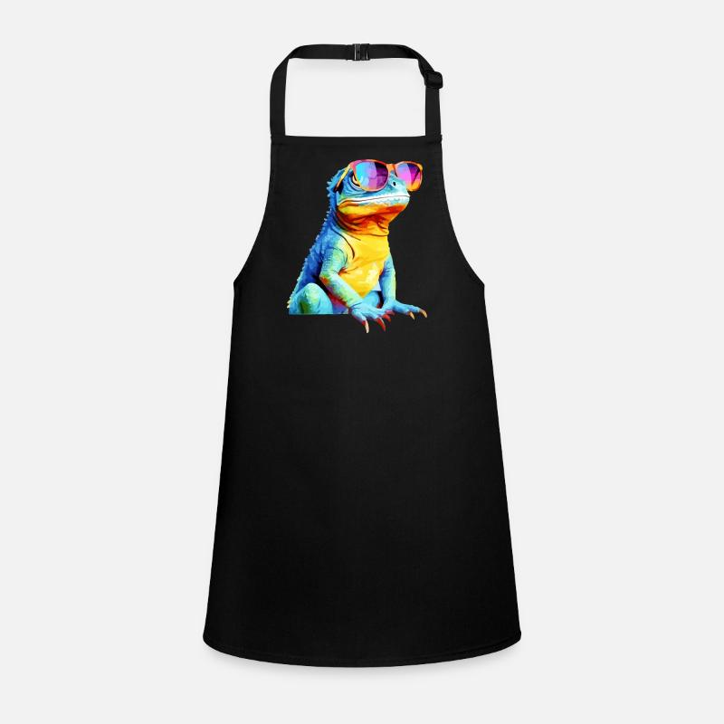 Hacko the spectacled lizard Children's Apron