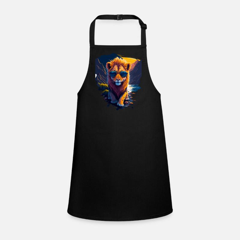 Mignon bébé lion Tablier Enfant