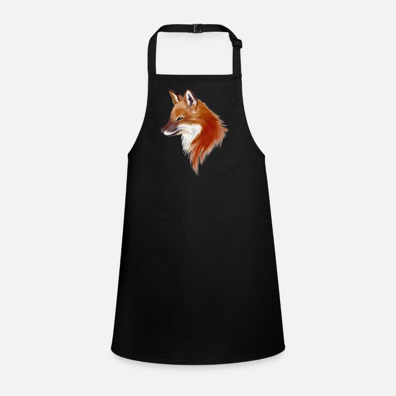 Fuchs Aquarell Schürze für Kinder