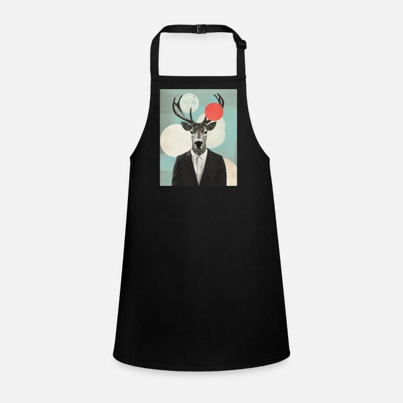 Surreal reindeer collage Children's Apron