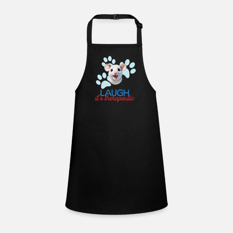 Joyful Mouse minimalist style art Children's Apron