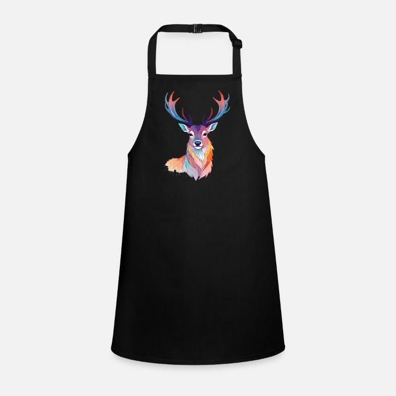 cerf art vectoriel avec illustration aux couleurs vives Tablier Enfant