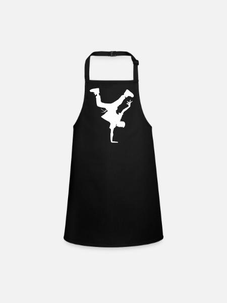 Breakdance - Tablier Enfant - noir - Devant