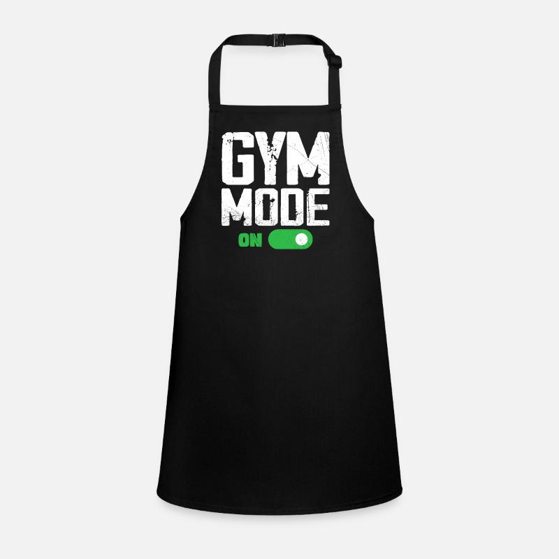 Gym Mode on Funny Beast Workout, Men Gym Lifting Tablier Enfant