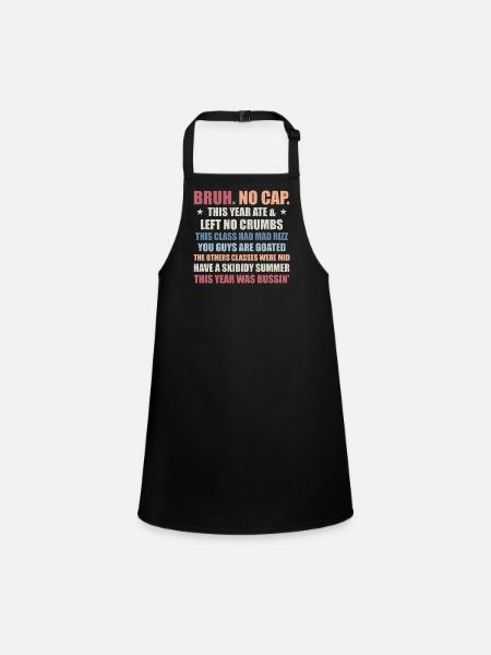 Gen A Slang Teachers Happy Last Day of School 2025 - Tablier Enfant - noir - Devant