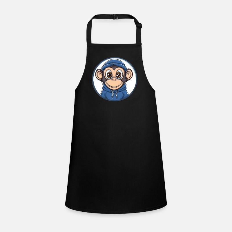 Cool Monkey with Hood Children's Apron