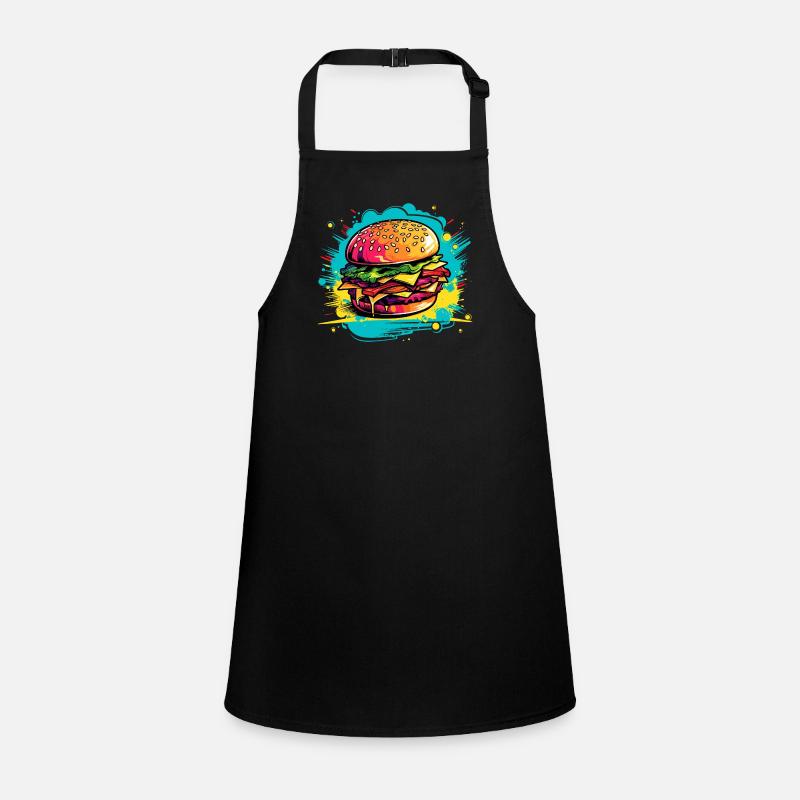 Colorful Burger Explosion Children's Apron
