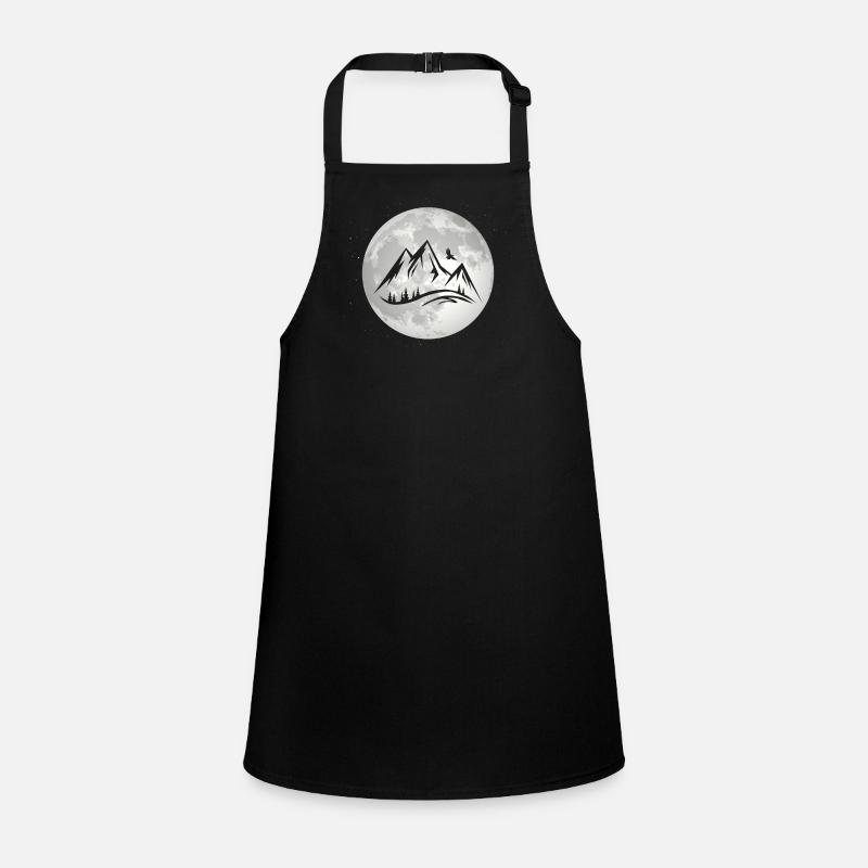 Full Moon - Mountain - Children's Apron