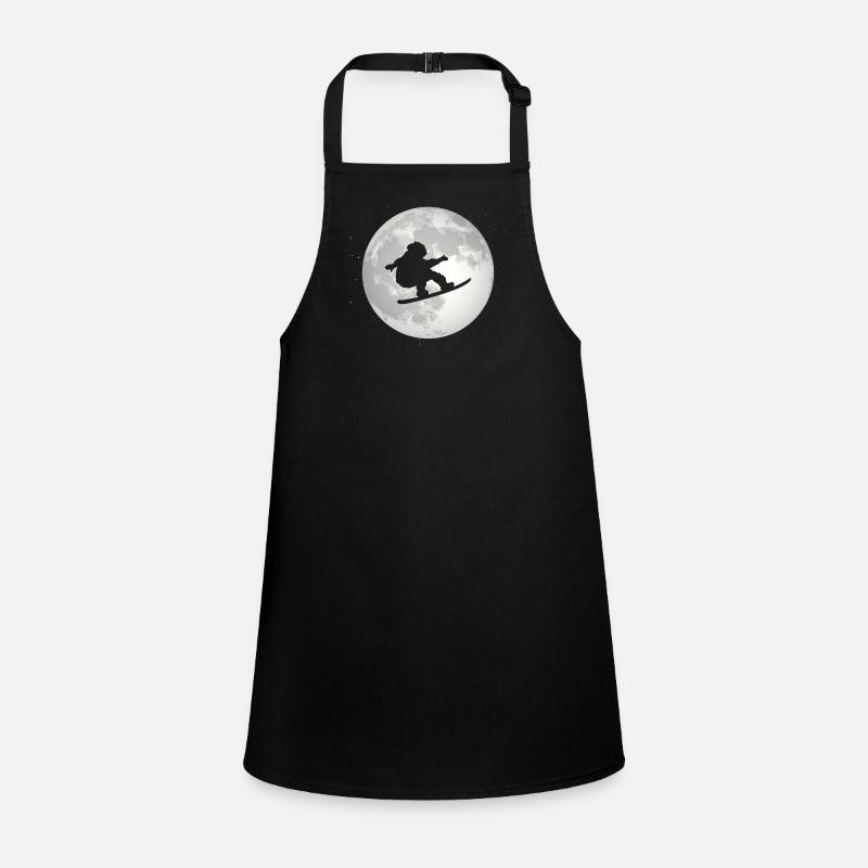 Full Moon - Snowboarding - Children's Apron
