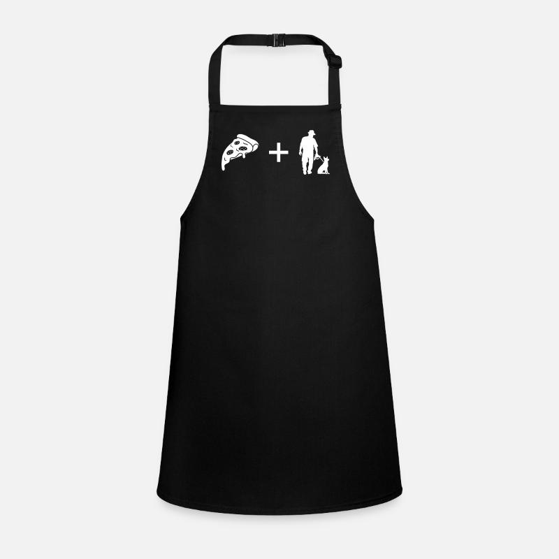 Pizza - Man with dog - Children's Apron