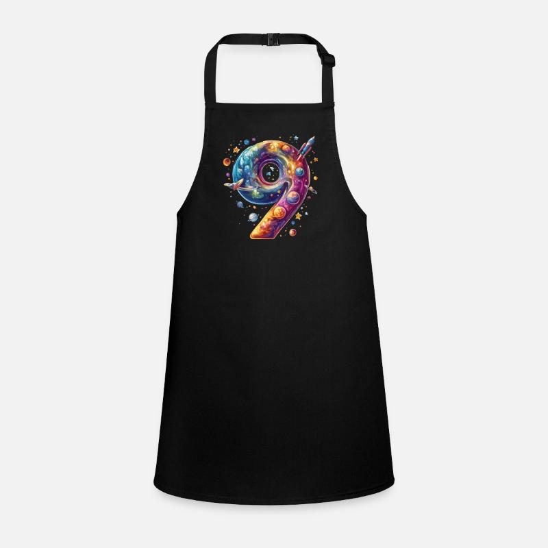 9th Birthday Space Children's Apron