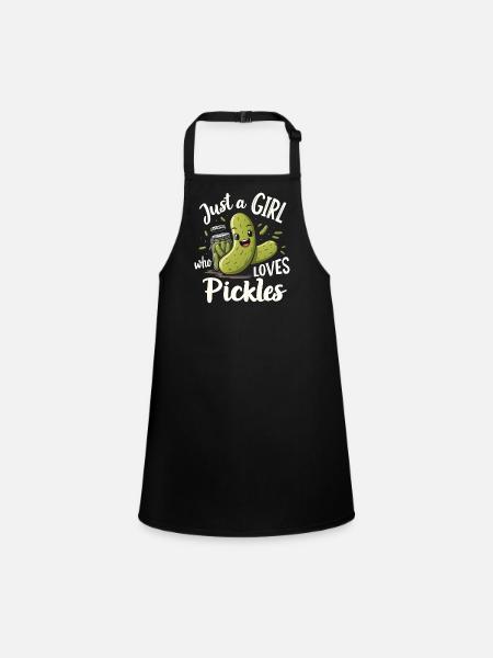 PICKLES - Tablier Enfant - noir - Devant