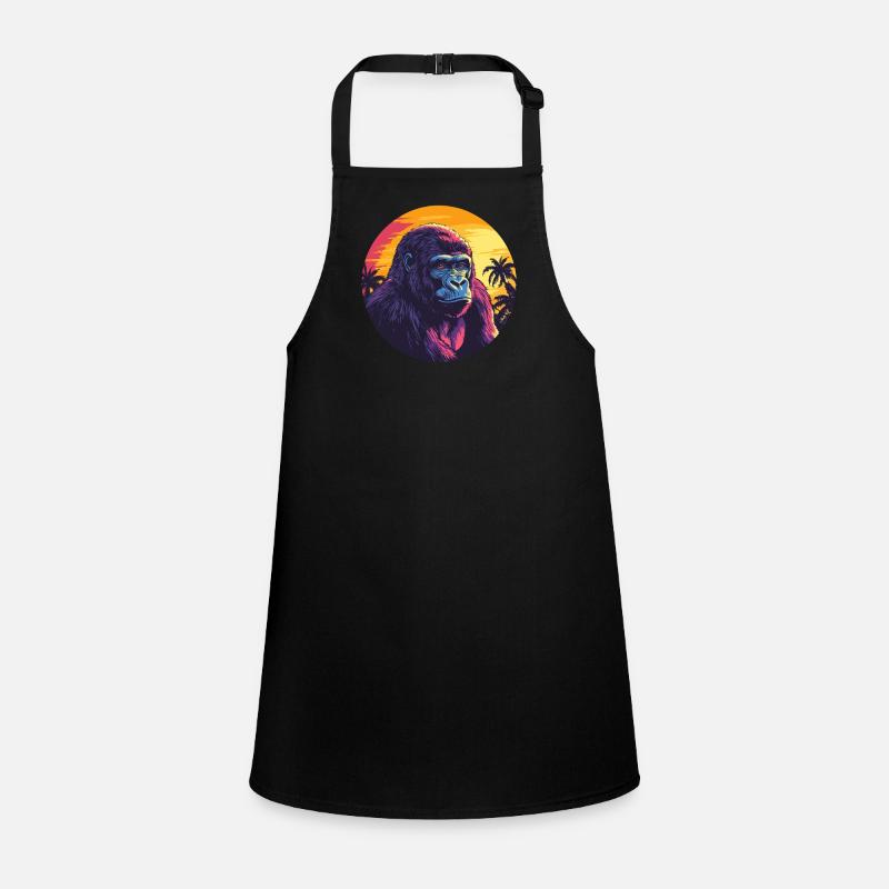 Gorilla at sunset Children's Apron