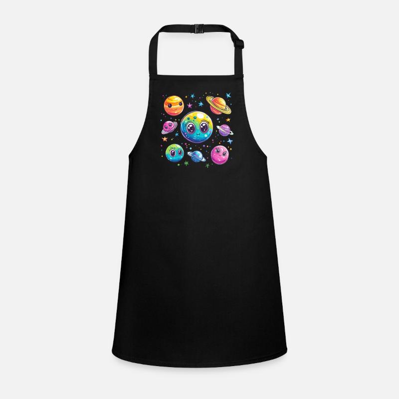 Colorful Planet Friends Children's Apron