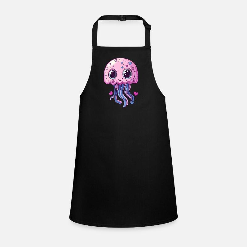 Méduse Kawaii Rose Tablier Enfant