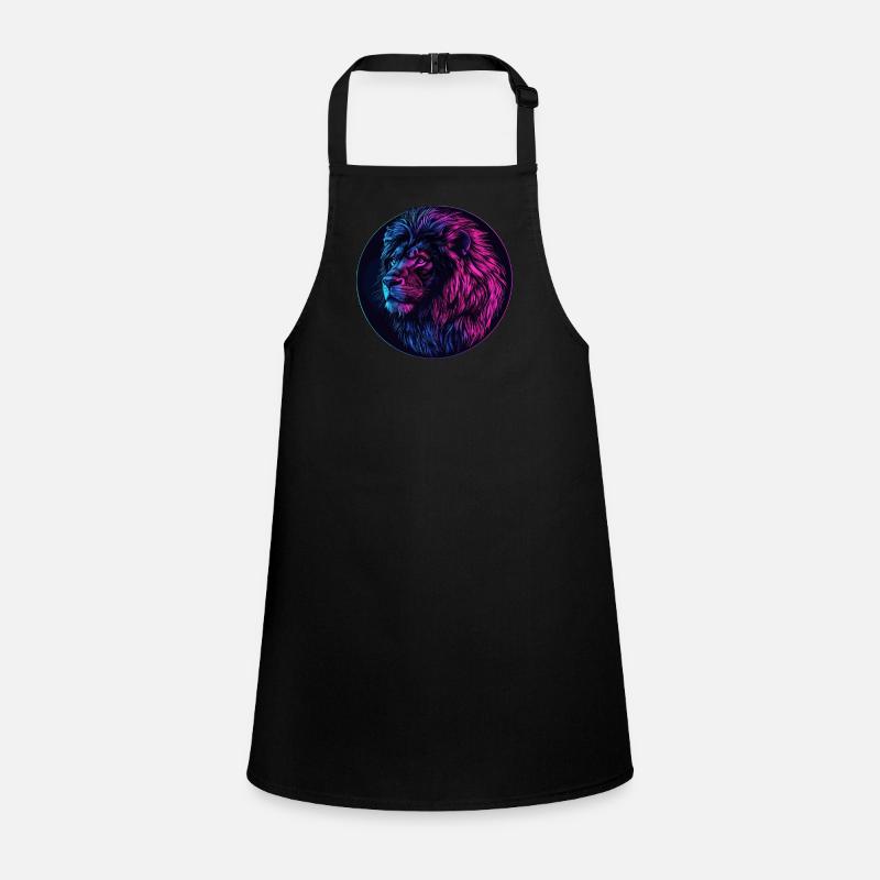 Neon lion Children's Apron