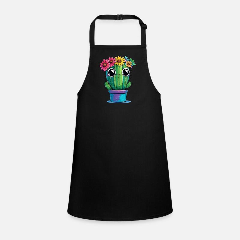 Cactus with flower wreath Children's Apron