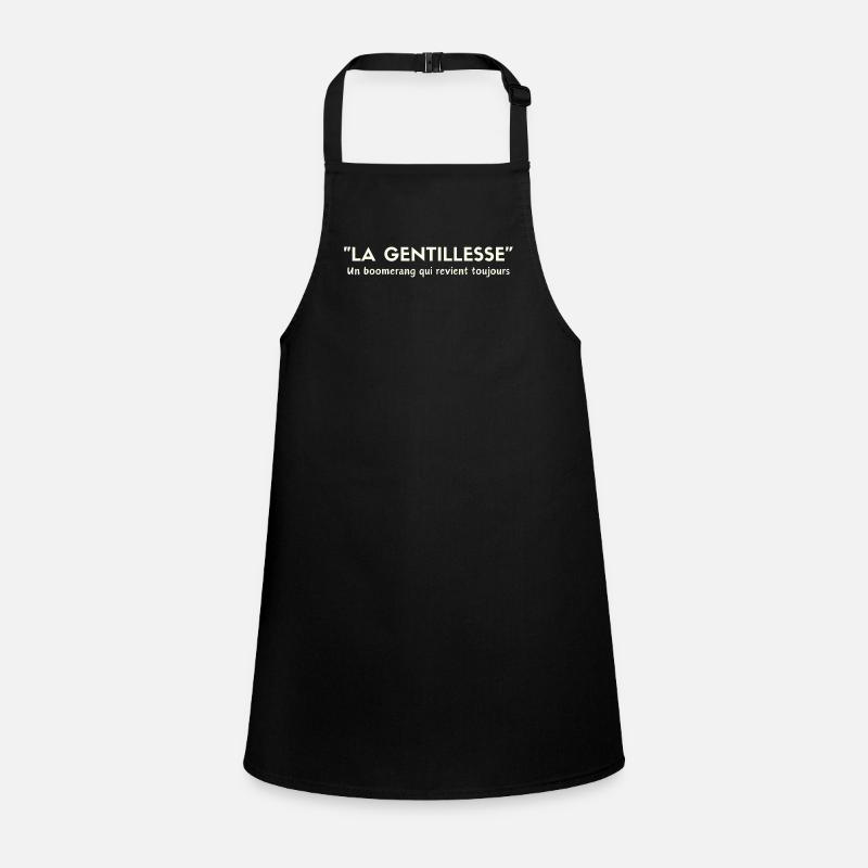 "Kindness, a boomerang that always comes back" Children's Apron