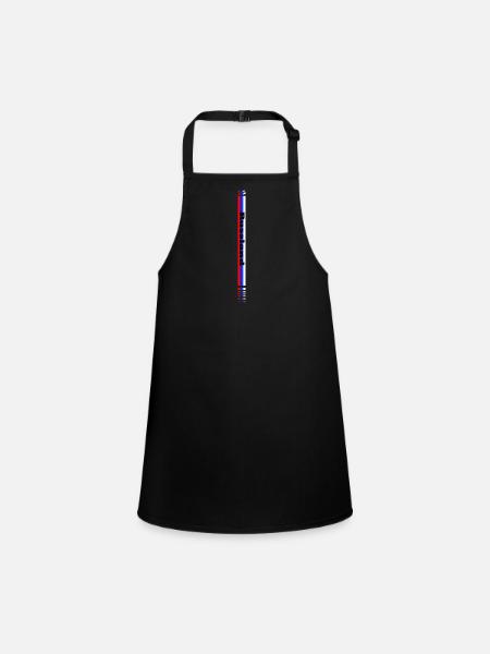 Russland Trikot - Schürze für Kinder - Schwarz - Vorne