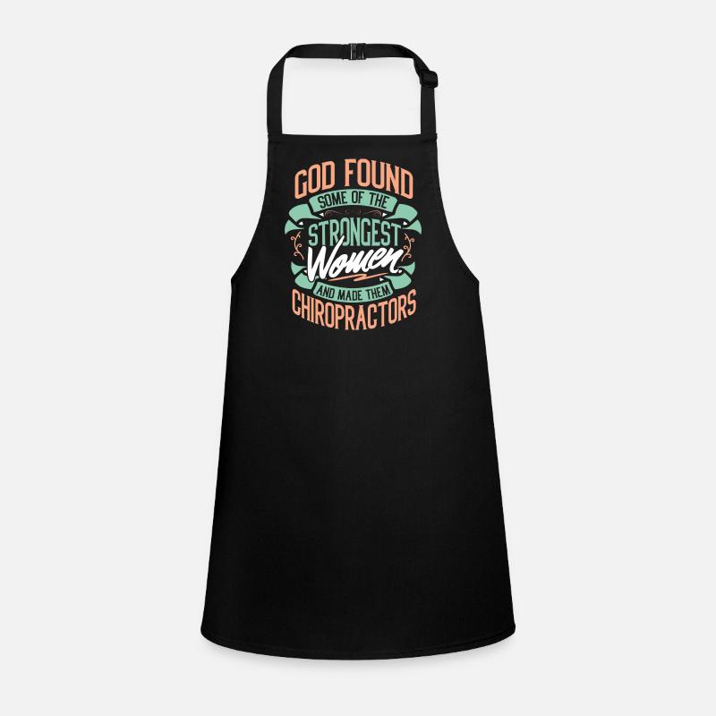 Strong Woman Chiropractor Profession Gift Idea Children's Apron
