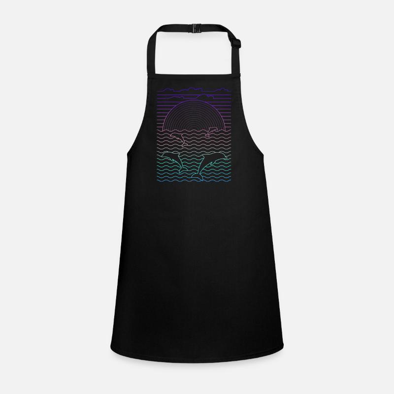Sea & Dolphins (Lines) Children's Apron