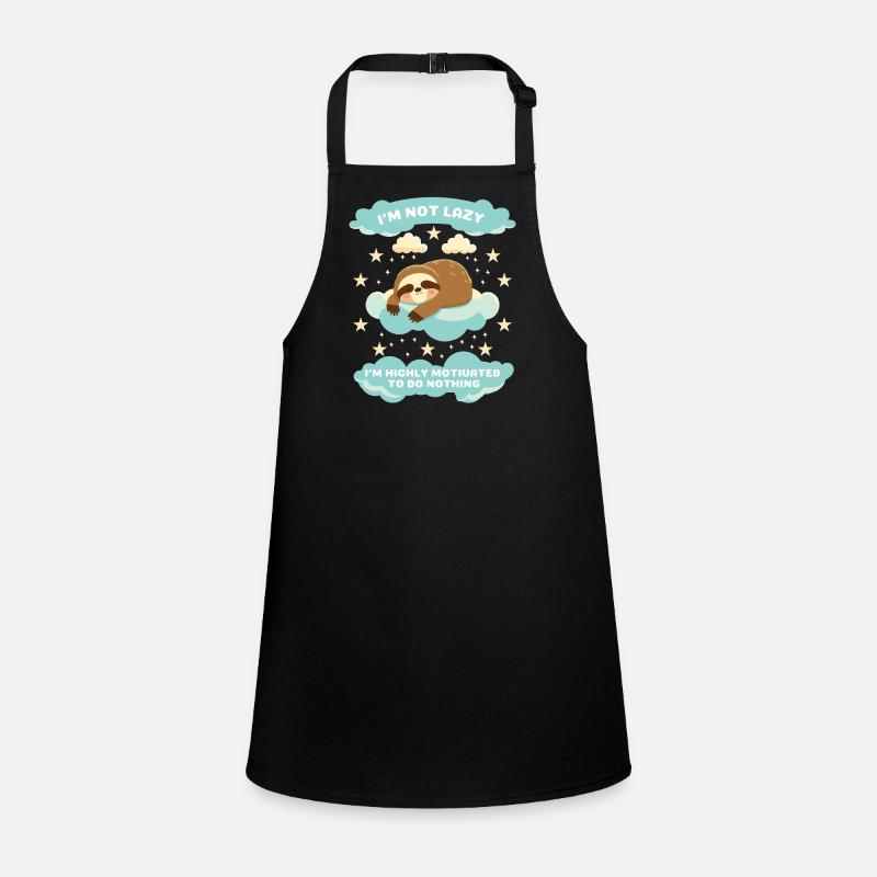 Sleeping Faultsloth Motivation Children's Apron